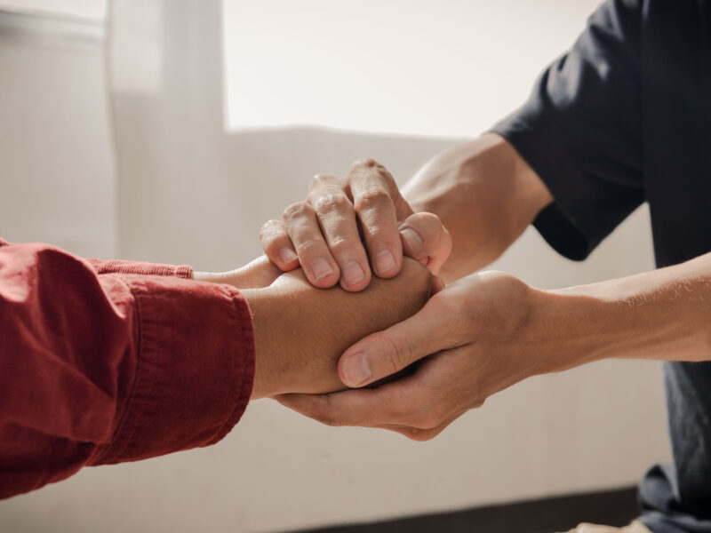 Christian,Couple,Holding,Hands.,Two,People,Are,Praying,Together.,Pray